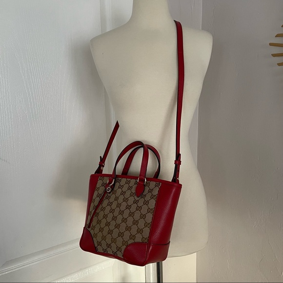 ✨SOLD✨Gucci Small Red GG Bree Tote Crossbody Bag - Picture 13 of 13